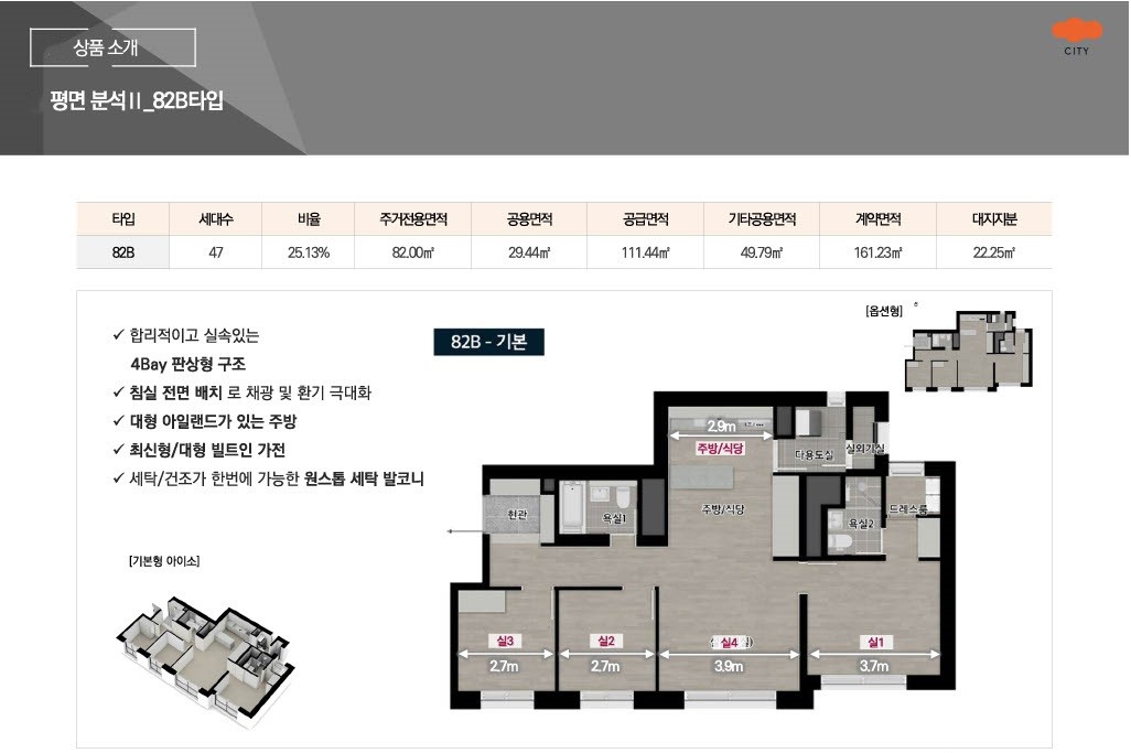 1. 상품 소개 4평면 분석 II 82B타입