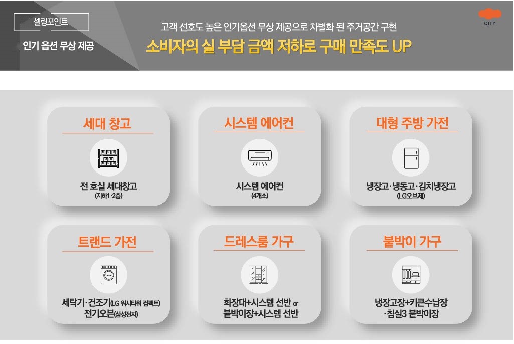 5. 셀링포인트 7인기 옵션 무상 제공